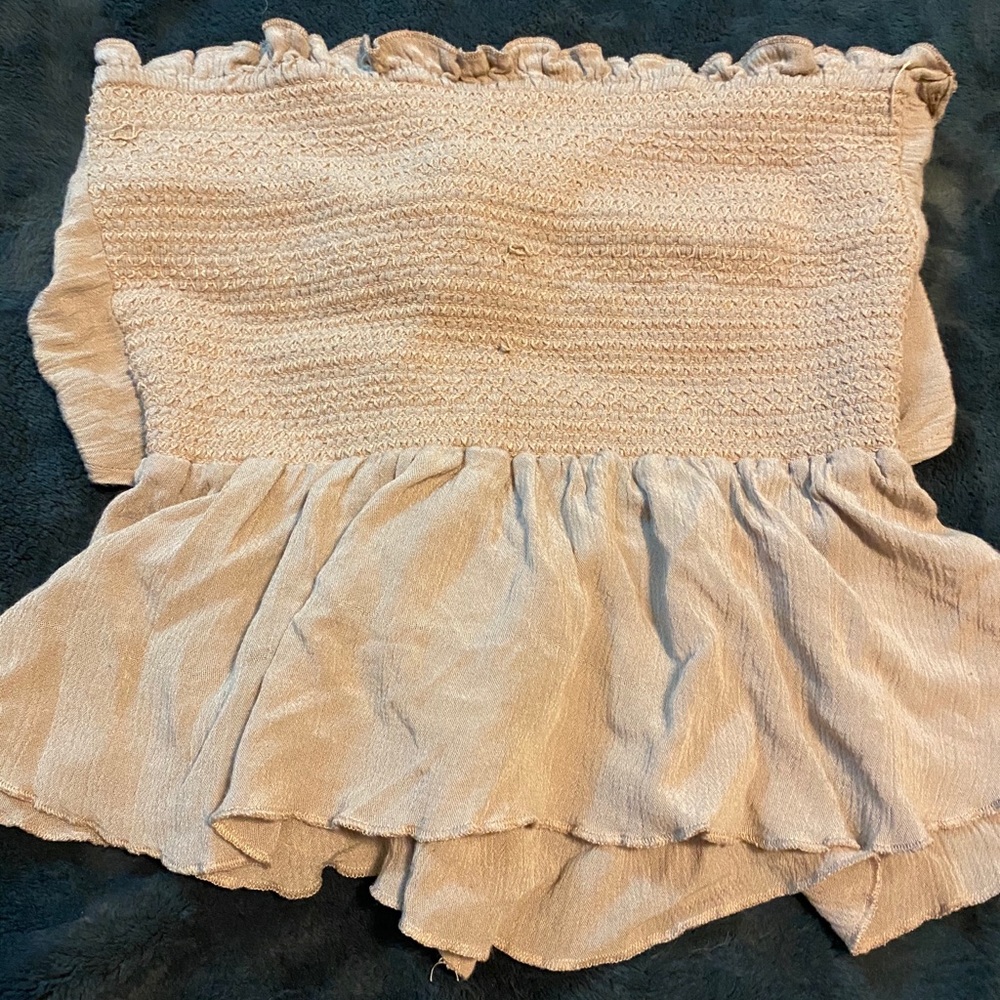 Strapless tie up crop top - Picture 6 of 6